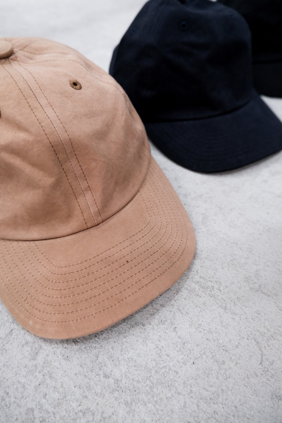 WASHED BIZEN TWILL 6 PANELED CAP