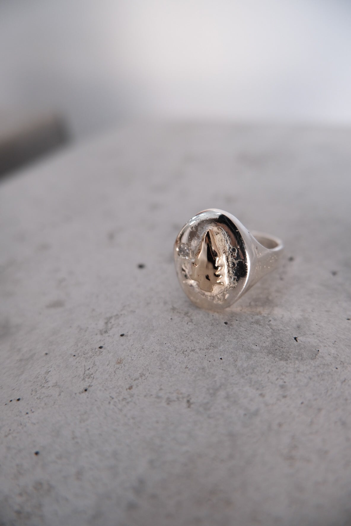 14K Arrowhead Oval W Diamond