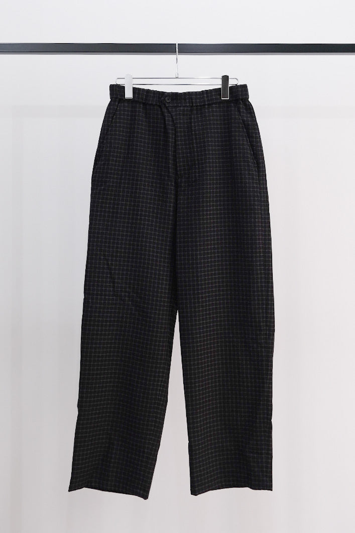 【40% off】DOBBY CHECKS EASY SLACKS