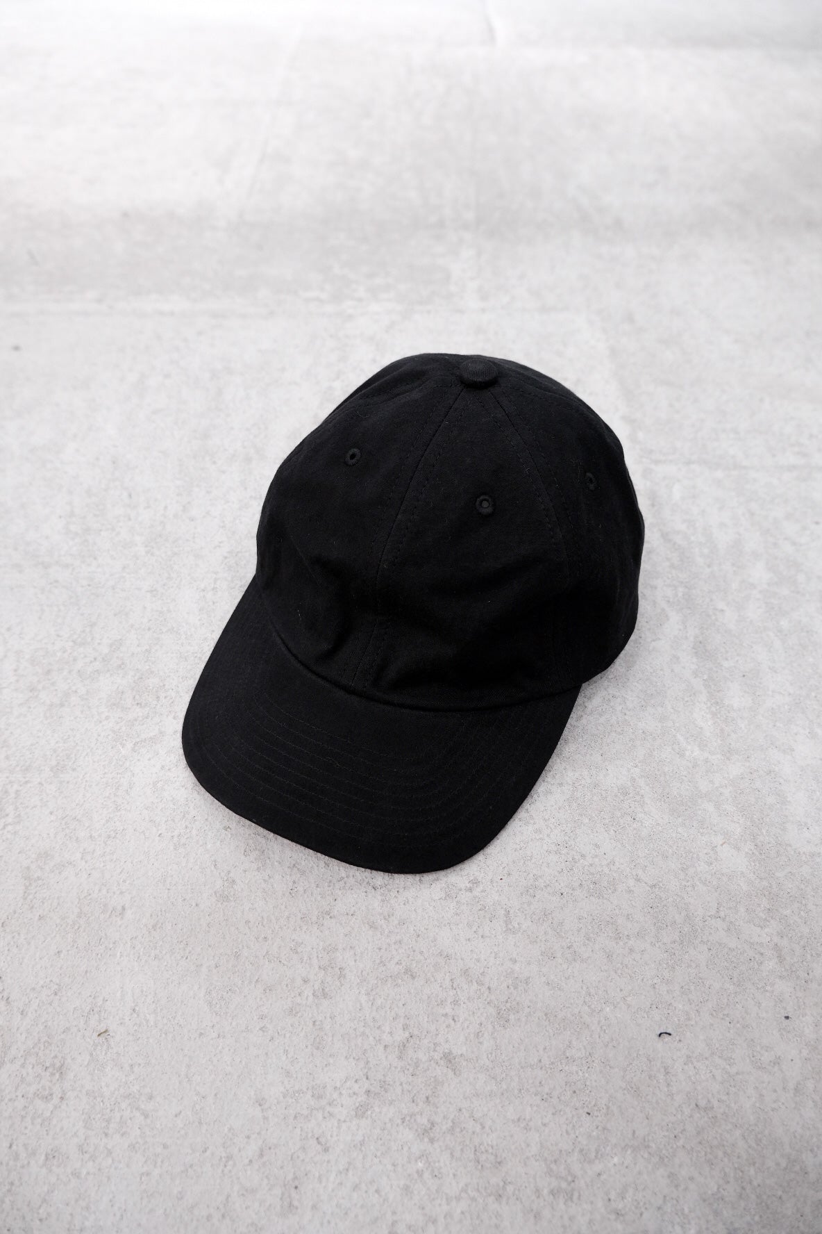 WASHED BIZEN TWILL 6 PANELED CAP
