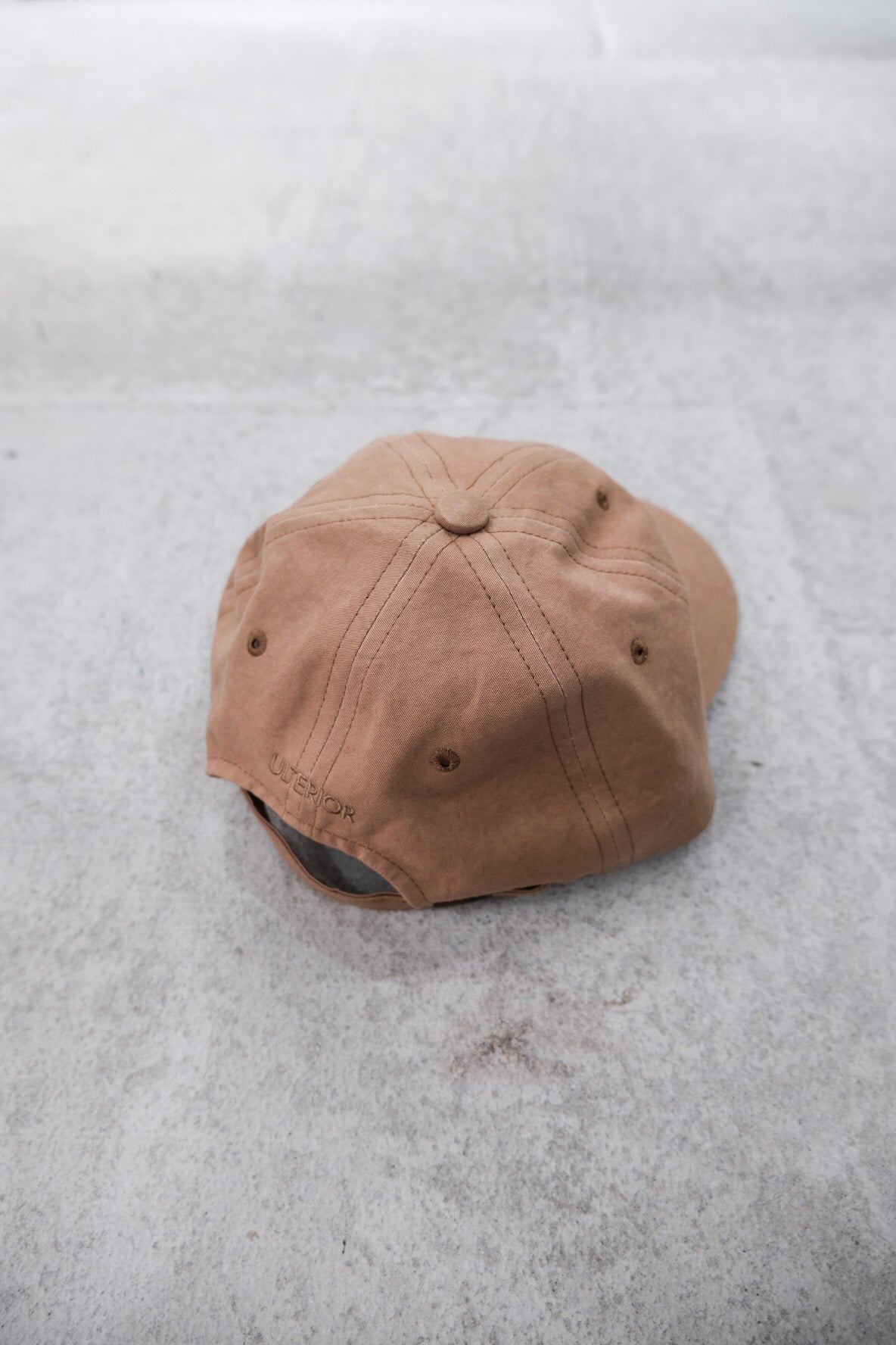 WASHED BIZEN TWILL 6 PANELED CAP