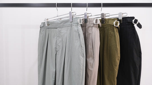 どちらか｜2-Tack Cotton Nylon Trousers｜SAYATOMO 23SS｜えん -en-