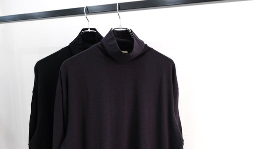 特｜SUPER FINE WOOL COTTON TURTLE-NECK TOP｜ULTERIOR 26AW｜えん -en-