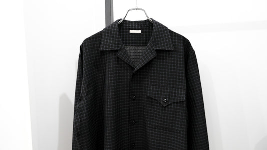 入り混じる｜DOBBY CHECKS MIL-SHIRT｜ULTERIOR 23SS｜えん -en-