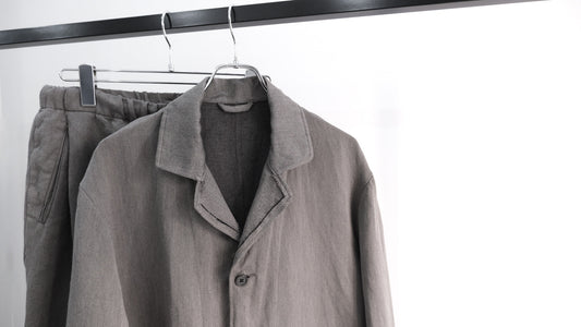 込み｜WASHED C/L CORKSCREW JKT,WASHED C/L CORKSCREW DRAWSTRING PANTS｜ULTERIOR 26SS｜えん -en-