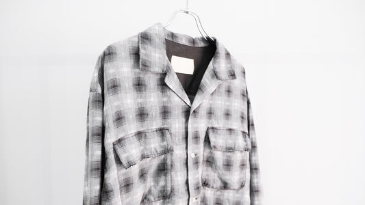 もしかしたら｜GARMENT-DYED CHECKED SHIRT｜INNAT 24AW｜えん -en-