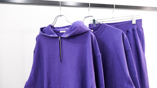 奥｜FADED SILKY TERRY RW HALF ZIP HOODIE,SWEAT SHIRT,SWEAT PANTS｜ULTERIOR 24AW｜えん -en-