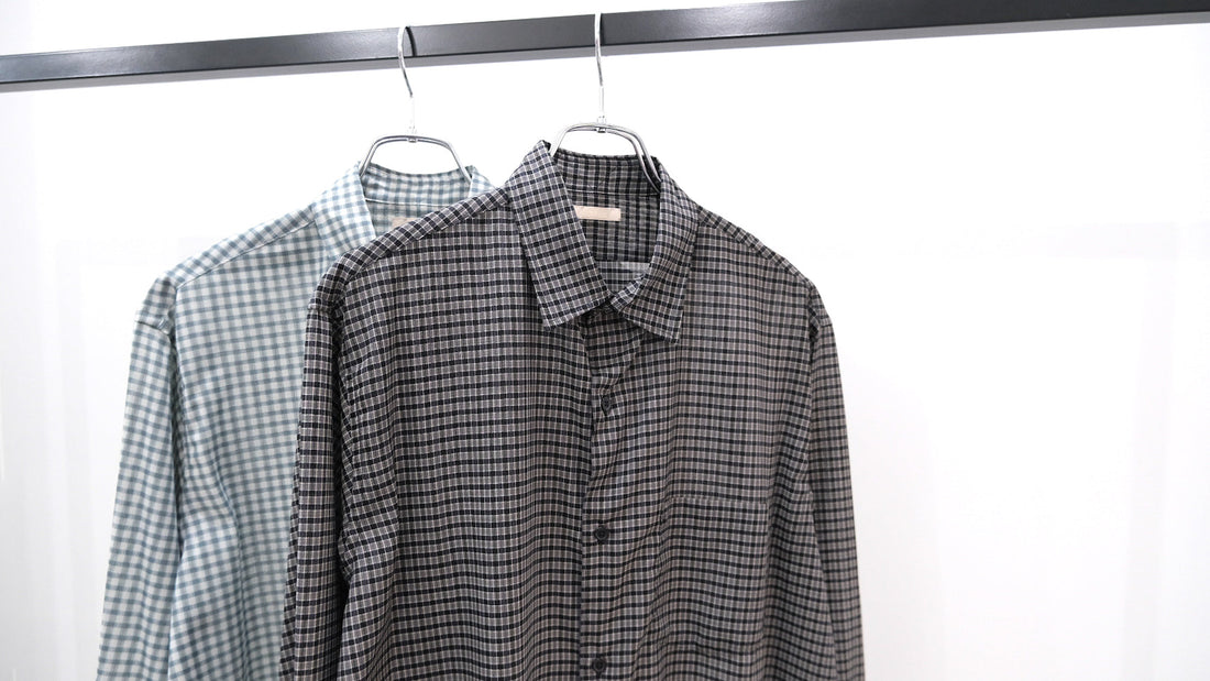 以上｜SUPER LIGHT WOOL CHECK SHIRT｜ULTERIOR 26SS｜えん -en-