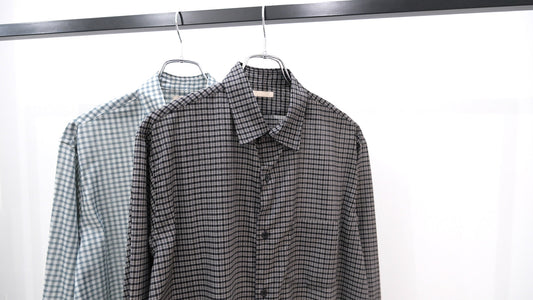 以上｜SUPER LIGHT WOOL CHECK SHIRT｜ULTERIOR 26SS｜えん -en-