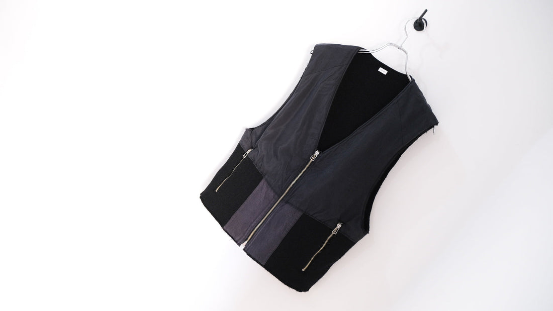 歪｜Distortion Silk Shell Vest｜Fujimoto 25AW｜えん -en-