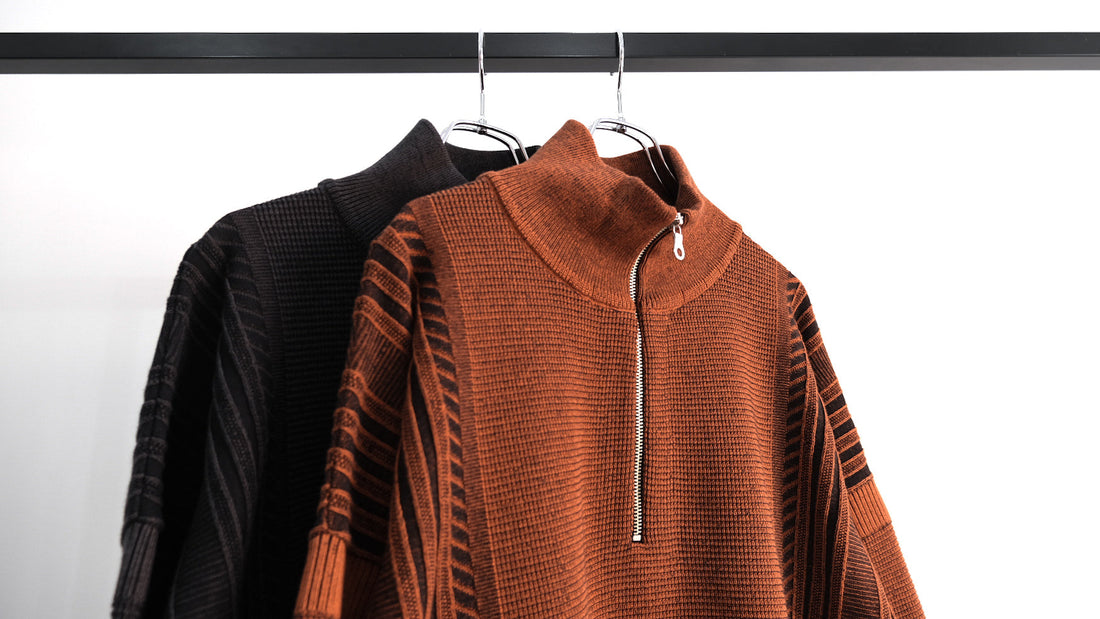 近く｜Fuyushigure Half Zip Knit｜YASHIKI 25AW｜えん -en-