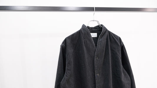 まさに｜9oz Denim Kimono Collar Shirt｜KUON 24SS｜えん -en-