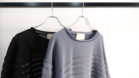 通り｜PANEL BORDER SWEATER｜INNAT 26SS｜えん -en-