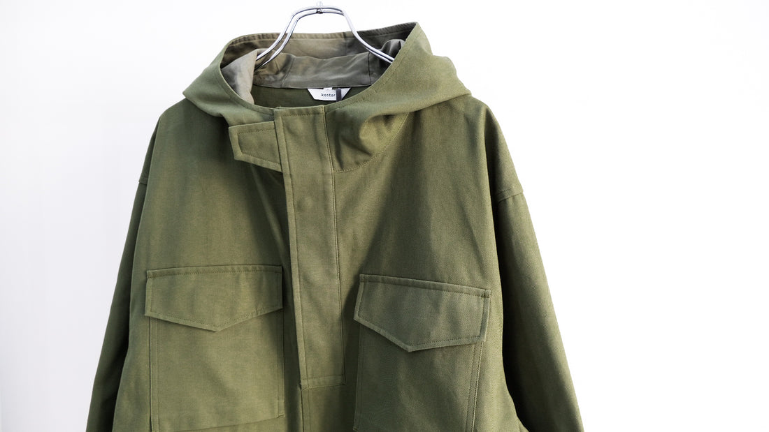 大胆｜4 POCKET MILITARY PONCHO｜kontor 24AW｜えん -en-