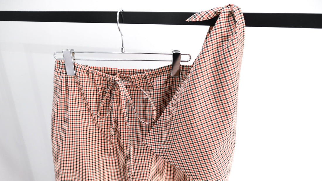 なんて｜GUNCLUBCHECK SLEEPING PANTS,GUNCLUBCHECK TRIANGLE SCARF｜BISOWN 26SS｜えん -en-