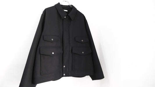 反対｜SUPER FINE LIGHT MELTON SHORT HUNTNG JKT｜ULTERIOR 25AW｜えん -en-