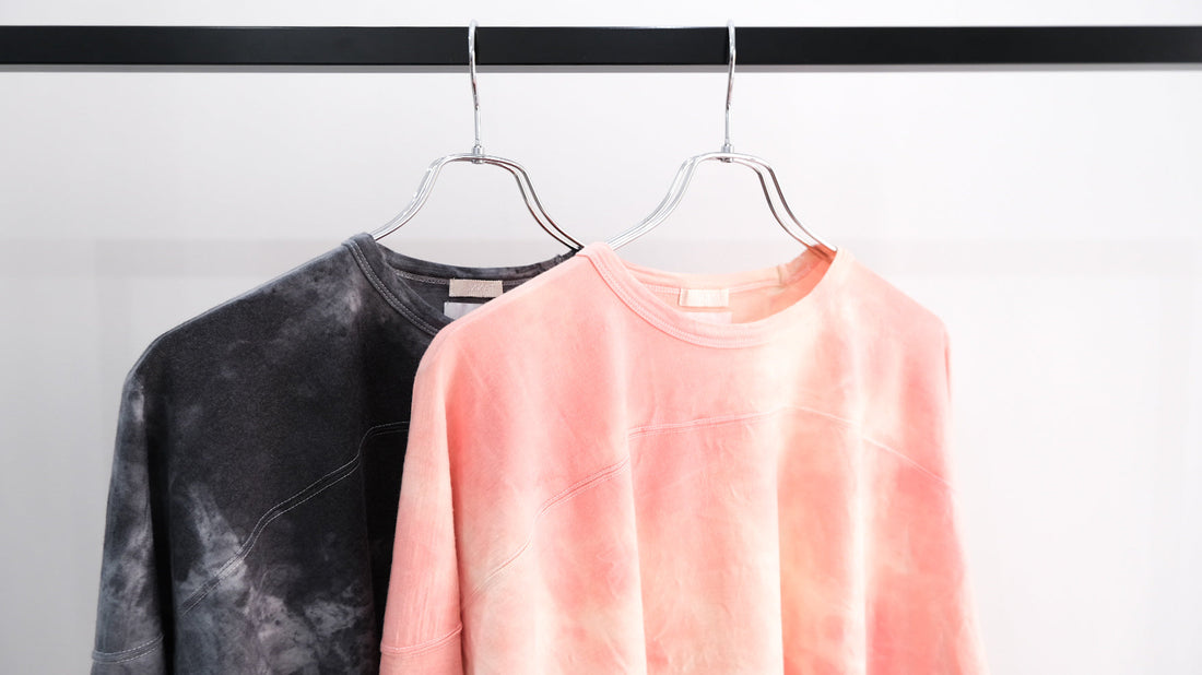混ぜ｜WOOL TIE-DYE FOOTBALL TEE｜INNAT 25AW｜えん -en-