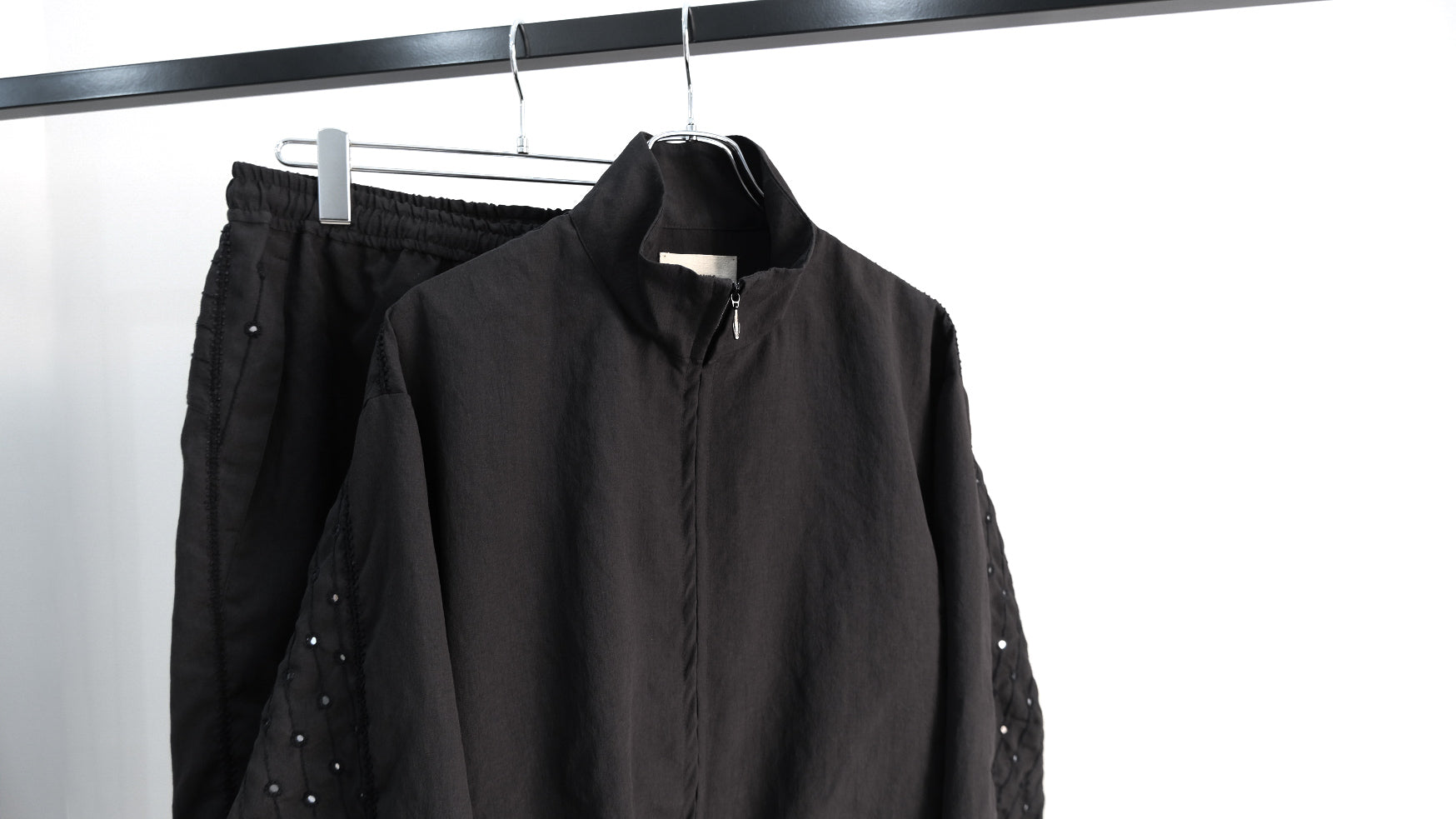 含む｜WASHED WOOL SILK TWILL WESTERN SHIRT｜ULTERIOR 26SS｜えん -en-