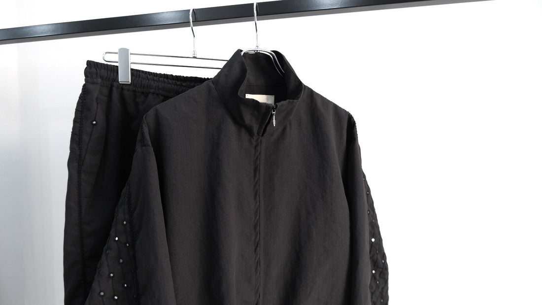 なのか｜Embroidery stand collar blouson,Embroidery knee-tuck pants｜nagoune 26SS｜えん -en-