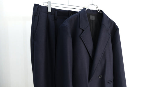 すぐ｜SP180's ウールメルトン・ダブルジャケット,SP180's ウールメルトン・ワイドパンツ｜山内 25AW｜えん -en-