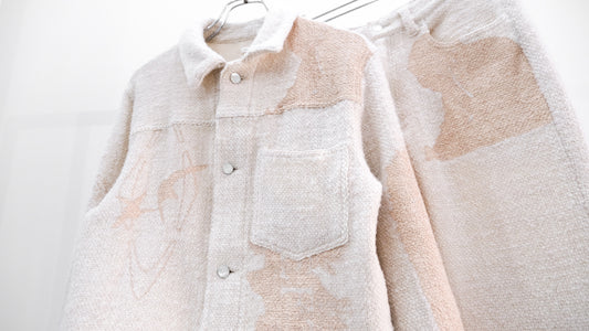 如実｜Hidden Prints Wool Roving  Jacket｜Fujimoto 24AW｜えん -en-