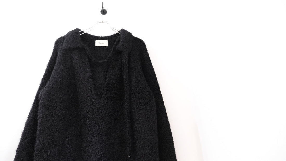 適｜Freedom neck Mohair loop pullover｜nagoune 25AW｜えん -en-