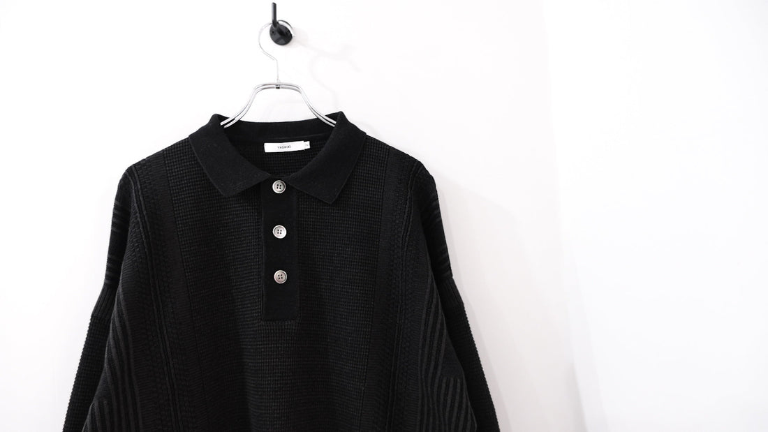 なんだか｜Akisame Knit Polo｜YASHIKI 26AW｜えん -en-