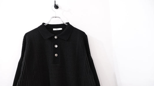 なんだか｜Akisame Knit Polo｜YASHIKI 26AW｜えん -en-