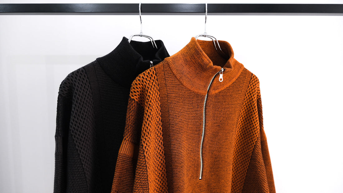 取る｜Karita Half Zip Knit｜YASHIKI 26AW｜えん -en-