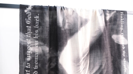 覆う｜Large Shawl "Deep River"｜Fujimoto 25AW｜えん -en-