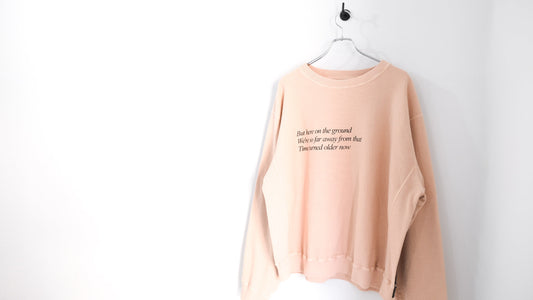 遠く｜Overdyed Sweat Shirts "BROKEN THINGS"｜Fujimoto 25SS｜えん -en-