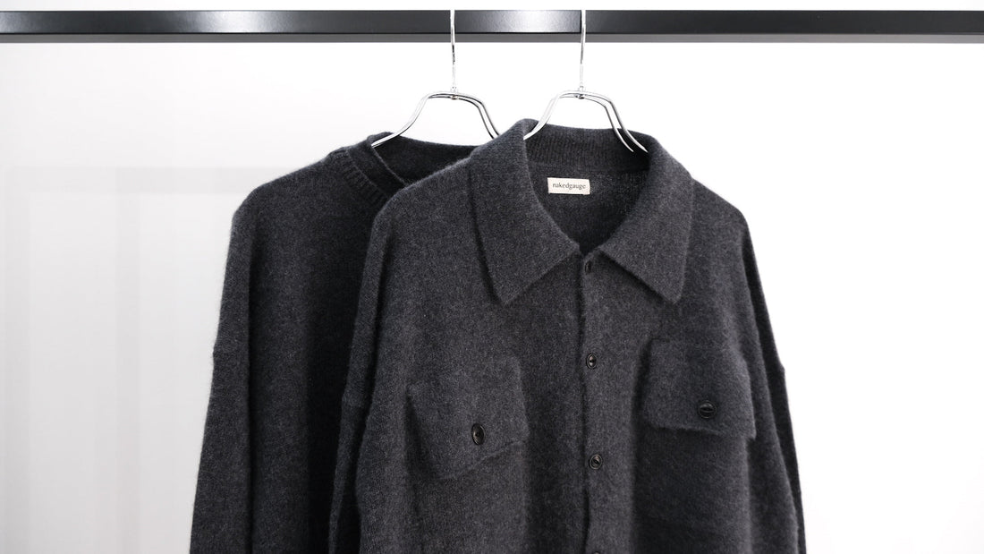 とも｜COMFORT TOUCH KNITTING SHIRTS,COMFORT TOUCH DOUBLE COLLAR PULLOVER｜nakedgauge 26AW｜えん -en-