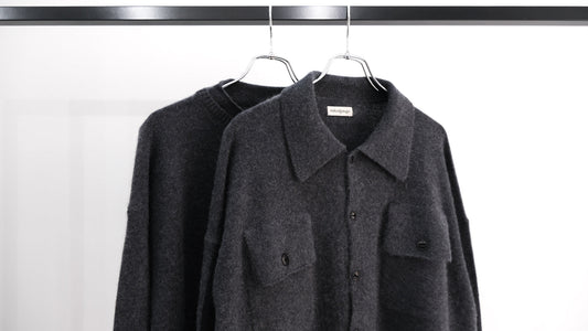 とも｜COMFORT TOUCH KNITTING SHIRTS,COMFORT TOUCH DOUBLE COLLAR PULLOVER｜nakedgauge 26AW｜えん -en-