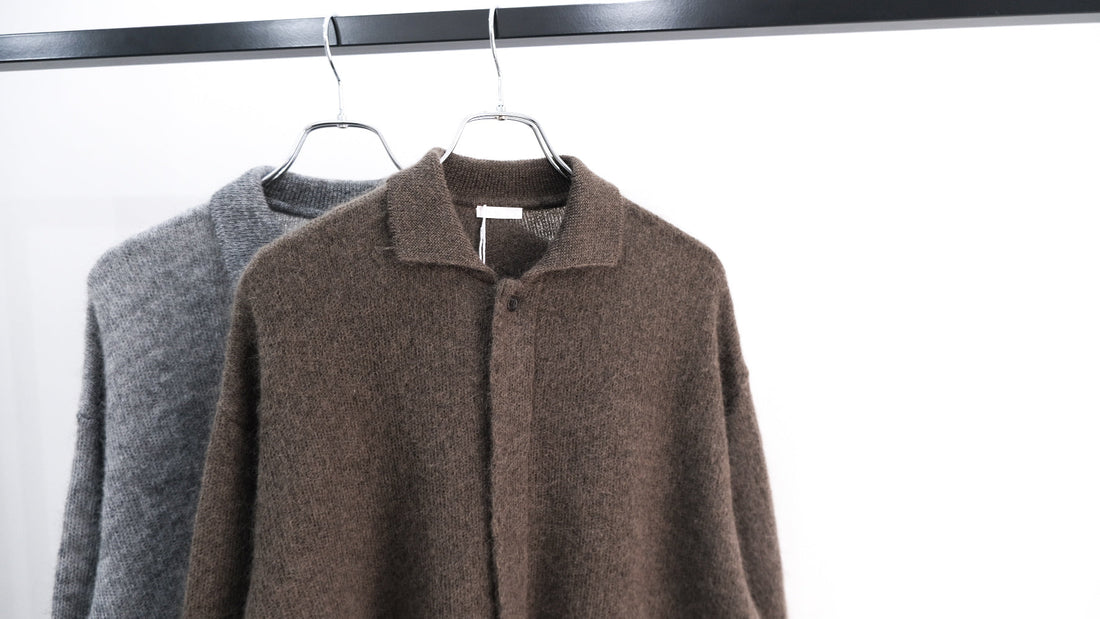 重ね｜Kid Mohair Knit Shirts｜Blanc YM 26AW｜えん -en-