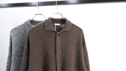重ね｜Kid Mohair Knit Shirts｜Blanc YM 26AW｜えん -en-