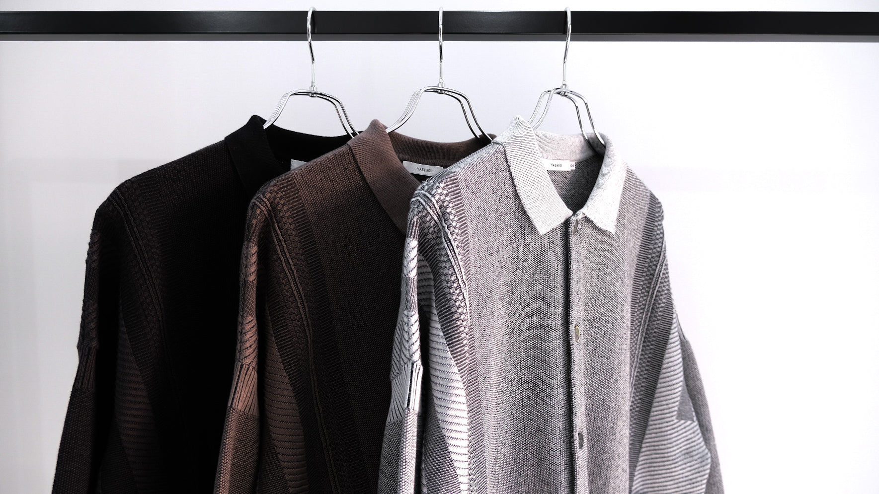 y*u様 26ss Yashiki Kokuu Collar Cardigan Kokuu Collar Cardigan｜YASHIKI 26SS｜えん -en-