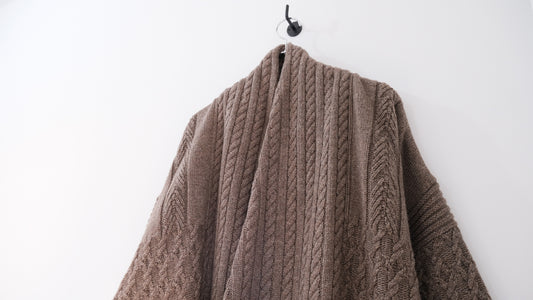 陰り｜Ginrei Knit Coat｜YASHIKI 23AW｜えん -en-