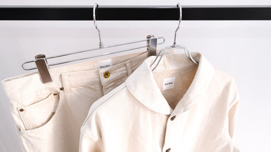 ほのかに｜CO/HE USN SHAWL COVERALL,CO/HE PURE STRAIGHT DENIM｜BISOWN 26SS｜えん -en-