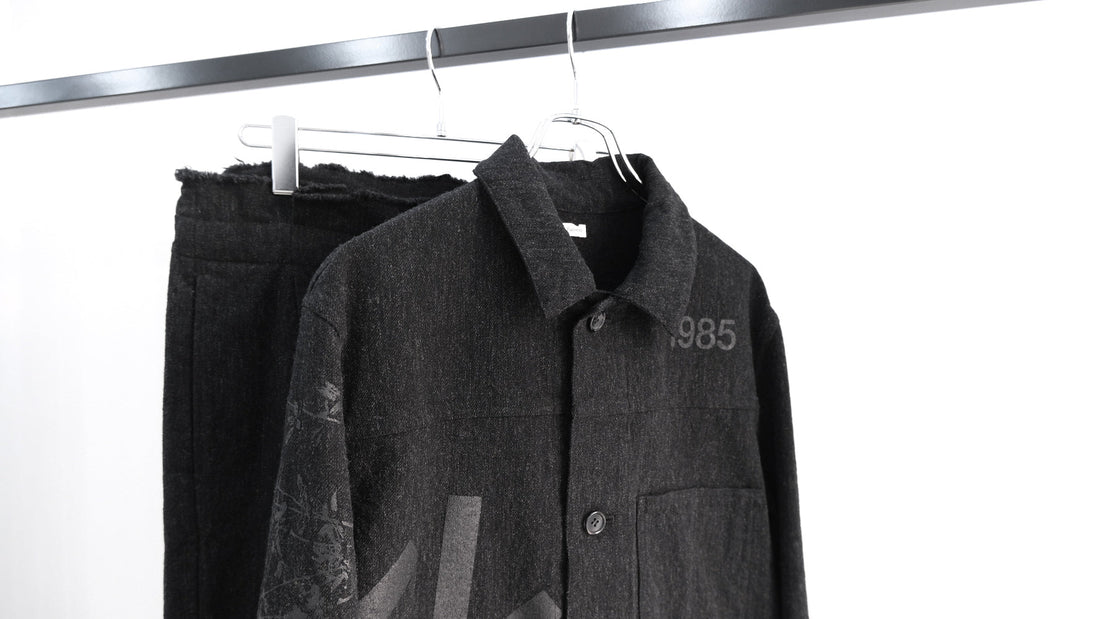 潜める｜Hidden Prints Uniform Jacket,Cut Out Tucked Trousers｜Fujimoto 26SS｜えん -en-