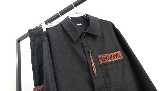 比べ｜Engraved Linen Jacket,Engraved Linen Trousers｜Fujimoto 26SS｜えん -en-