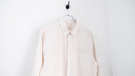 基｜CLASSIC COLLAR STRIPE SHIRT｜FUJI 24AW｜えん -en-