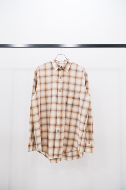 C/W CHECKED TWILL SHIRT