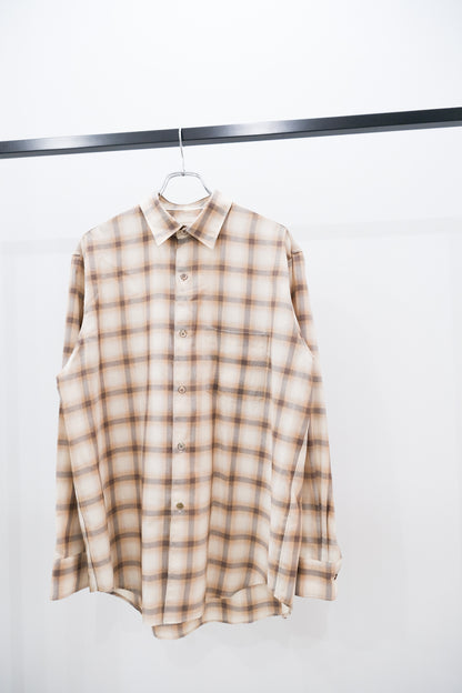 C/W CHECKED TWILL SHIRT