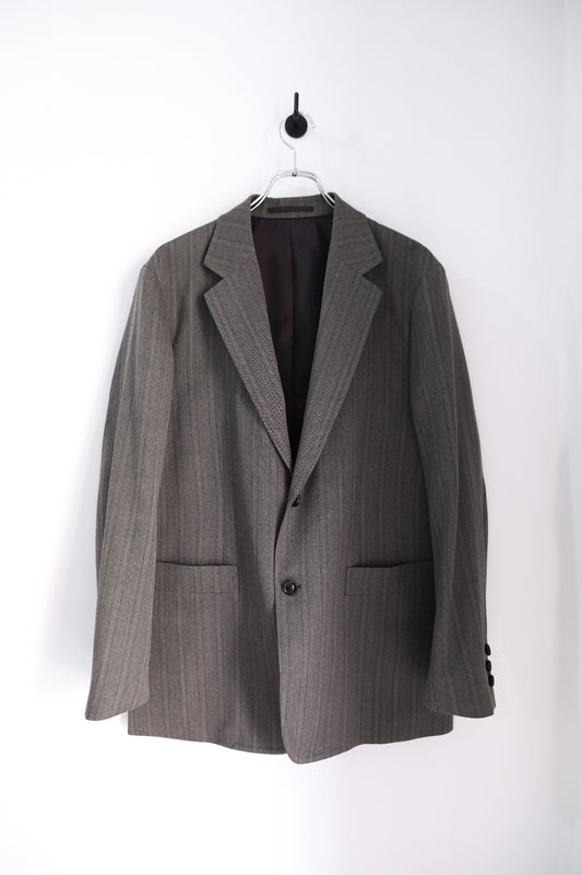 MELANGE HERRINGBONE STRIPE 2B JKT