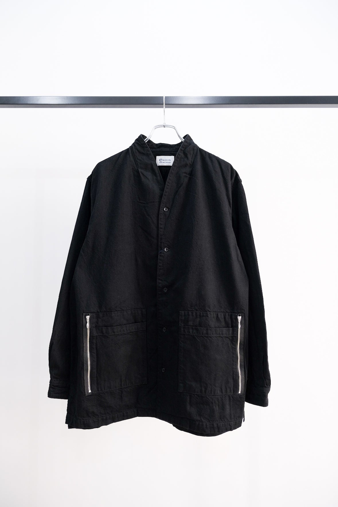 Denim Kimono Collar Shirket