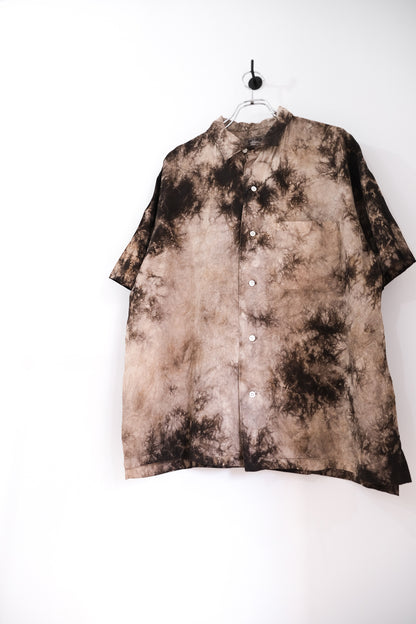 Dorozome Shibori Camp Collar Shirt