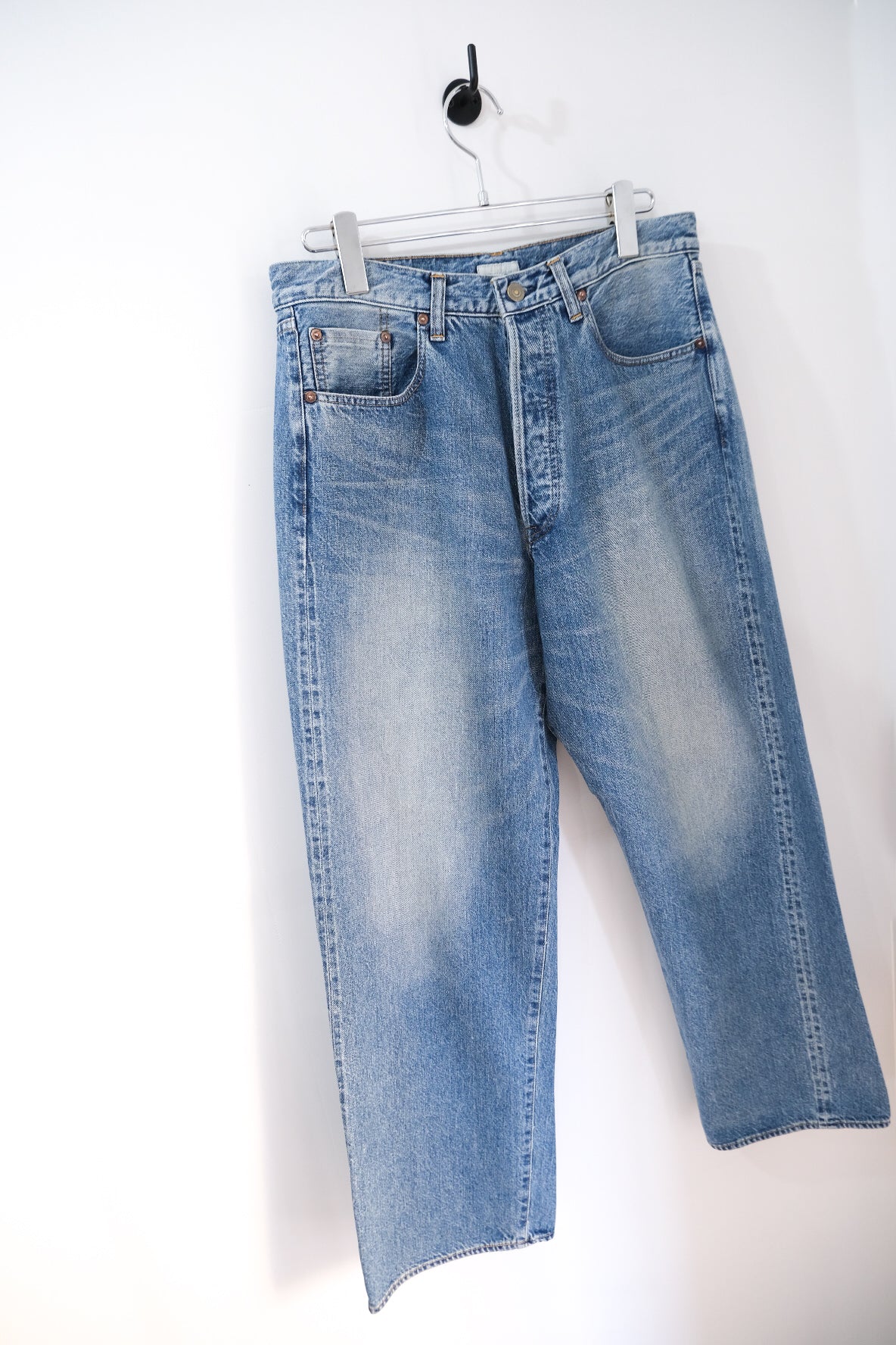 VINTAGE WASHED SELEVEDGE DENIM 5P PANTS