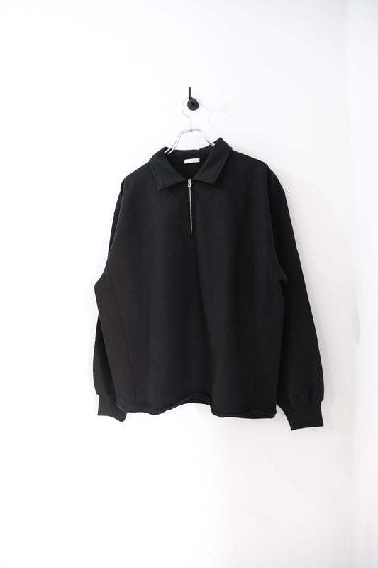 FADED SILKY TERRY RW HALF ZIP P/O