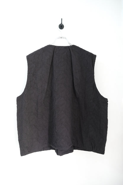 Cotton embroidary beads vest
