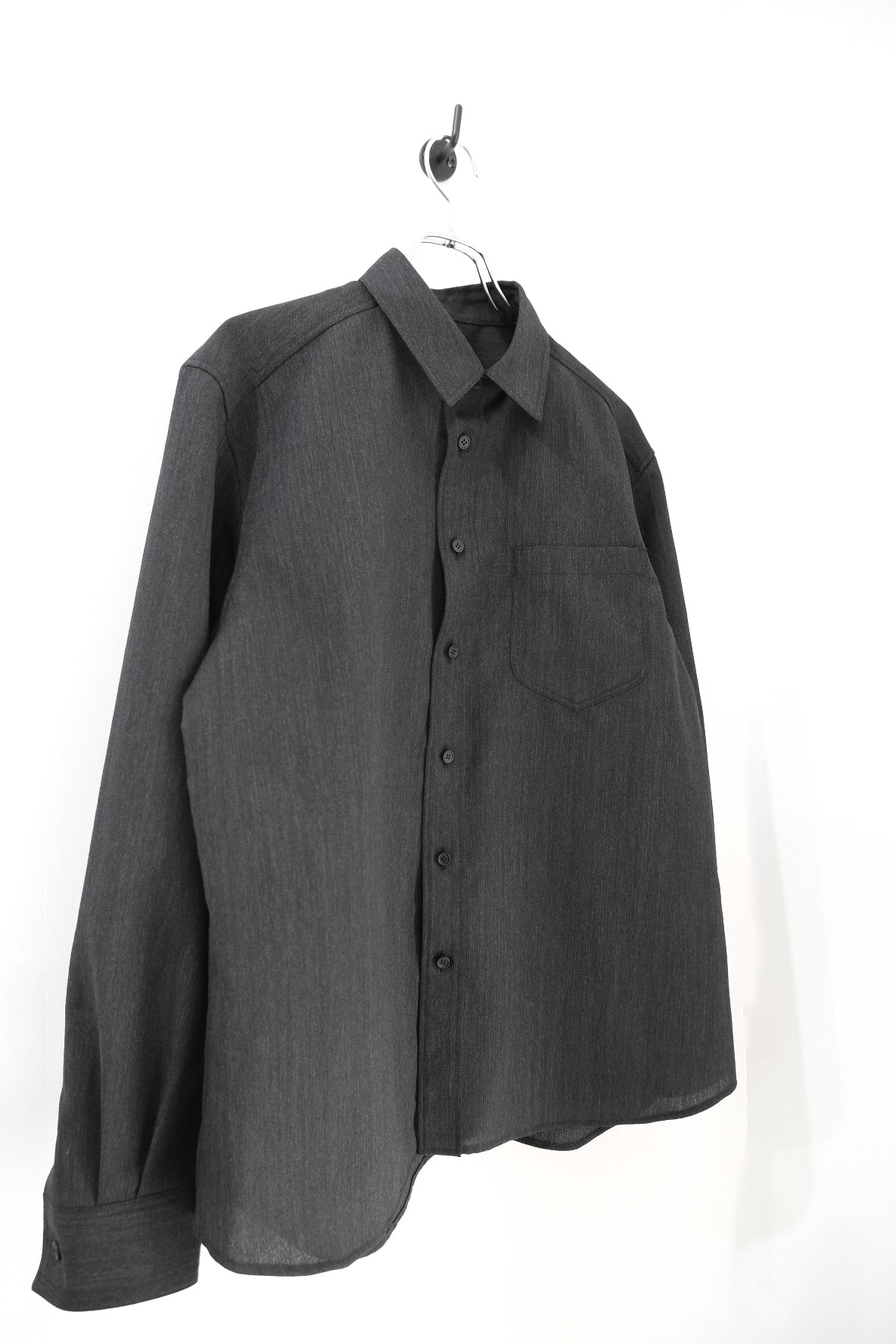 ウール×和紙・ダブルステッチシャツ